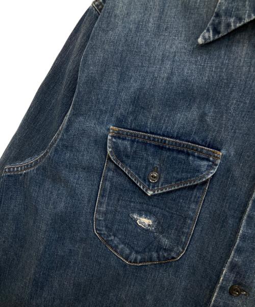 OLD JOE BRAND（オールドジョーブランド）old joe brand (オールドジョーブランド) SWALLOW COLLAR SPORTS SHIRTS インディゴ サイズ:SIZE 16 1/2の古着・服飾アイテム