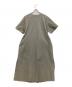 LOHEN（ローヘン）の古着「シルク混バックデザインワンピース」｜カーキ