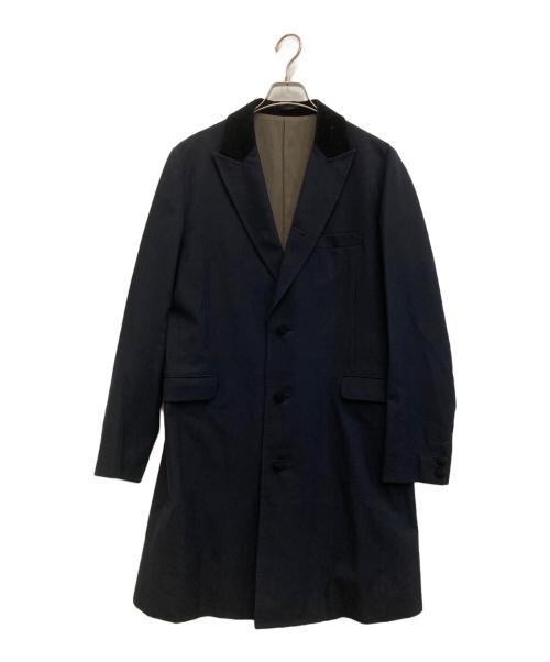 JOHNBULL（ジョンブル）Johnbull (ジョンブル) ウール混チェスターコート ネイビー サイズ:Lの古着・服飾アイテム