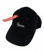 SUPREMEシュプリーム）の古着「Velvet 2-Tone 6-Panel」｜ブラック