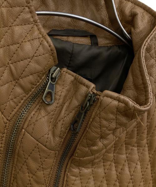 TETE HOMME（テット オム）TETE HOMME (テット オム) レザージャケット ブラウン サイズ:6の古着・服飾アイテム