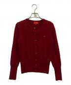 Vivienne Westwood RED LABELヴィヴィアンウエストウッドレッドレーベル）の古着「刺繍オーブカーディガン」｜レッド