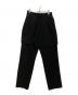 MANOF（マノフ）の古着「WRAP LAYERED PANTS」｜ブラック