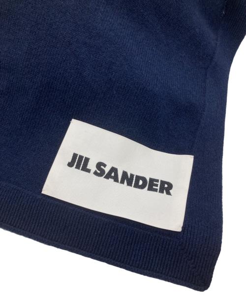 JIL SANDER（ジルサンダー）JIL SANDER (ジルサンダー) カシミヤマフラー ネイビーの古着・服飾アイテム
