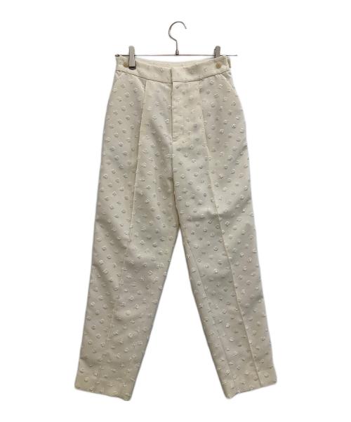 OHGA（オオガ）OHGA (オオガ) DOT PANTS ホワイト サイズ:S 未使用品の古着・服飾アイテム