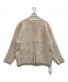 LAGUNA MOON（ラグナムーン）の古着「ノーカラージャケット」｜アイボリー