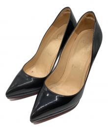 Christian Louboutin（クリスチャン・ルブタン）の古着「エナメルパンプス」｜ブラック