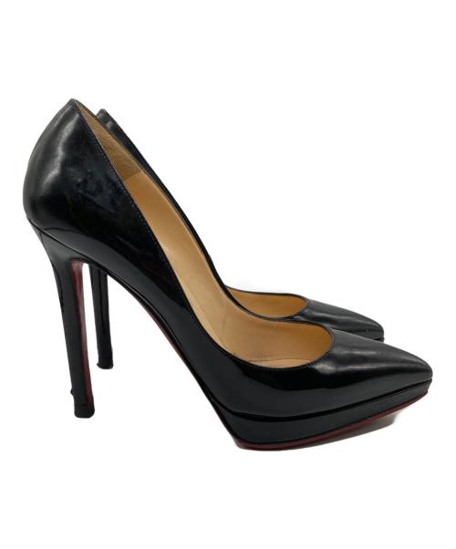 Christian Louboutin（クリスチャン・ルブタン）Christian Louboutin (クリスチャン・ルブタン) エナメルパンプス ブラック サイズ:35 1/2の古着・服飾アイテム