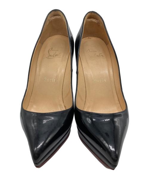 Christian Louboutin（クリスチャン・ルブタン）Christian Louboutin (クリスチャン・ルブタン) エナメルパンプス ブラック サイズ:35 1/2の古着・服飾アイテム