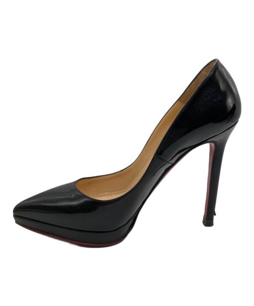 Christian Louboutin（クリスチャン・ルブタン）Christian Louboutin (クリスチャン・ルブタン) エナメルパンプス ブラック サイズ:35 1/2の古着・服飾アイテム