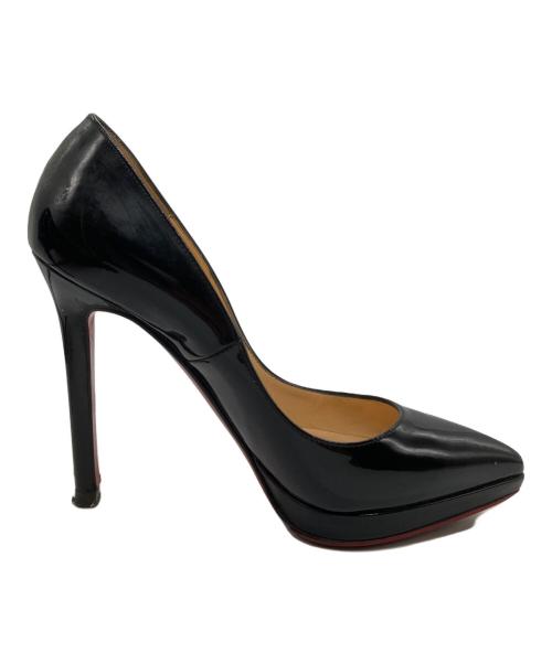 Christian Louboutin（クリスチャン・ルブタン）Christian Louboutin (クリスチャン・ルブタン) エナメルパンプス ブラック サイズ:35 1/2の古着・服飾アイテム