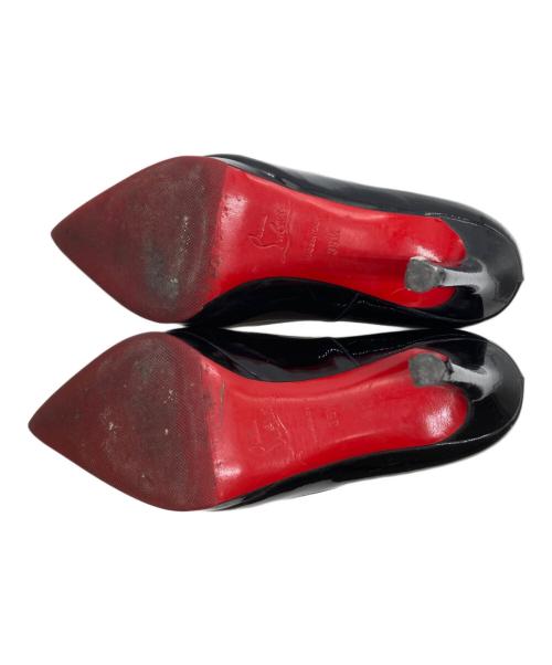 Christian Louboutin（クリスチャン・ルブタン）Christian Louboutin (クリスチャン・ルブタン) エナメルパンプス ブラック サイズ:35 1/2の古着・服飾アイテム