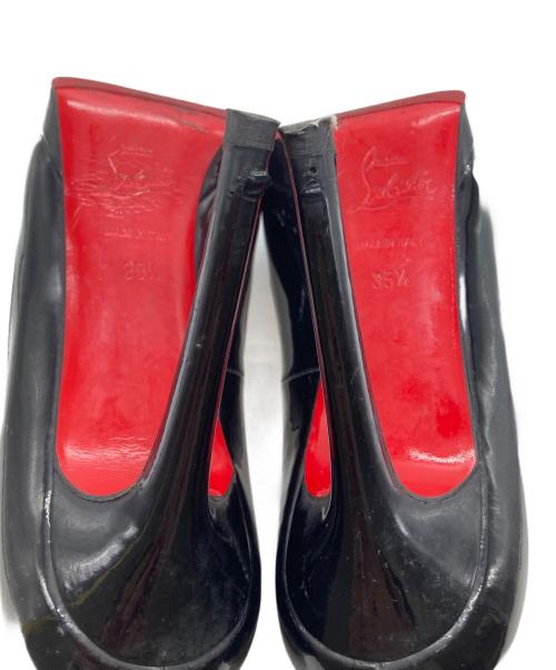 Christian Louboutin（クリスチャン・ルブタン）Christian Louboutin (クリスチャン・ルブタン) エナメルパンプス ブラック サイズ:35 1/2の古着・服飾アイテム