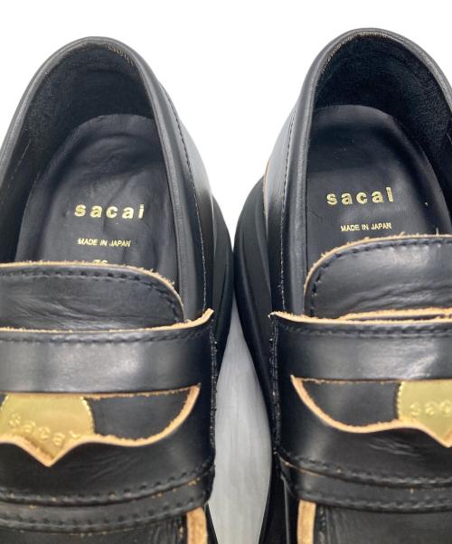 sacai（サカイ）sacai (サカイ) コインローファー ブラック サイズ:36の古着・服飾アイテム