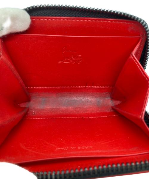 Christian Louboutin（クリスチャン・ルブタン）Christian Louboutin (クリスチャン・ルブタン) スタッズコインケース レッド×ブラックの古着・服飾アイテム