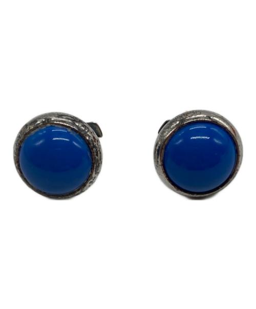 HERMES（エルメス）HERMES (エルメス) エクリプスピアス ブルー×シルバーの古着・服飾アイテム