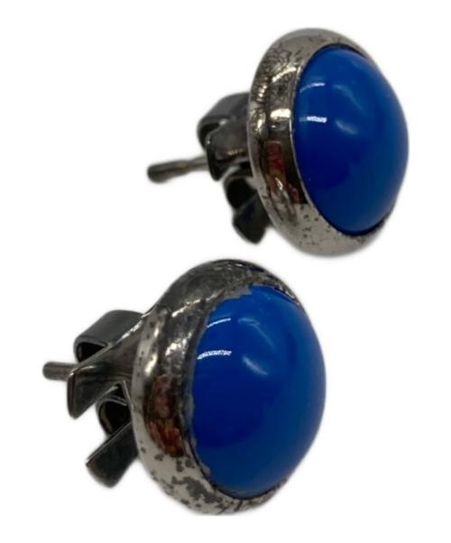 HERMES（エルメス）HERMES (エルメス) エクリプスピアス ブルー×シルバーの古着・服飾アイテム