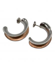 HERMES（エルメス）の古着「レポンスTGMピアス」｜オレンジ×シルバー