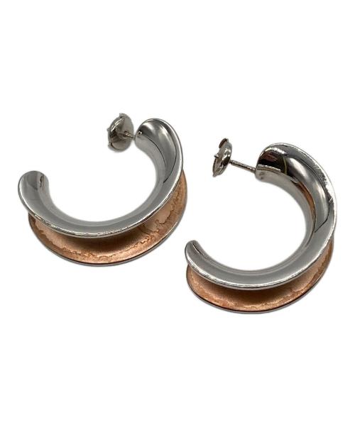 HERMES（エルメス）HERMES (エルメス) レポンスTGMピアス オレンジ×シルバー サイズ:-の古着・服飾アイテム