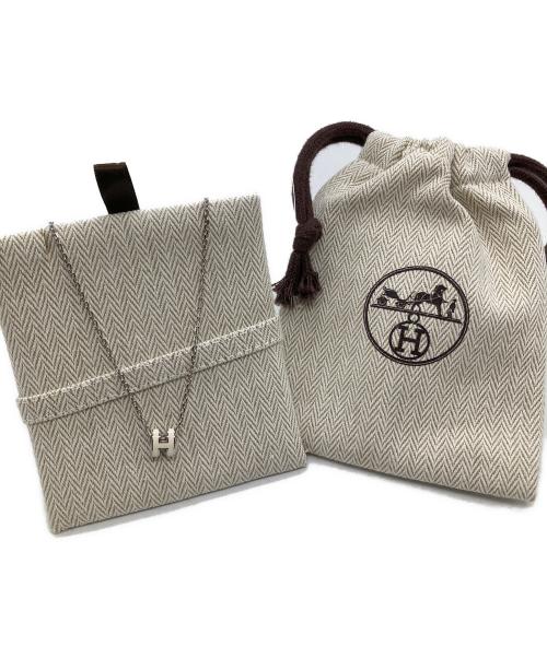 HERMES（エルメス）HERMES (エルメス) ミニ・ポップH ホワイト×シルバーの古着・服飾アイテム