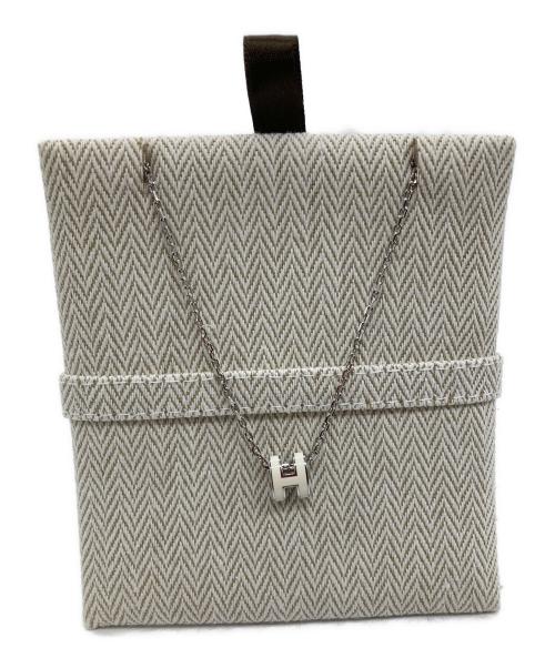 HERMES（エルメス）HERMES (エルメス) ミニ・ポップH ホワイト×シルバーの古着・服飾アイテム