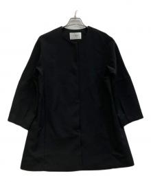 OPAQUE.CLIP（オペークドットクリップ）の古着「フォルムスリーブミドルコート」｜ブラック