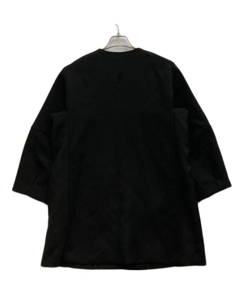 OPAQUE.CLIP（オペークドットクリップ）OPAQUE.CLIP (オペークドットクリップ) フォルムスリーブミドルコート ブラック サイズ:S 未使用品の古着・服飾アイテム