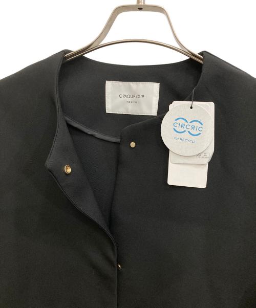 OPAQUE.CLIP（オペークドットクリップ）OPAQUE.CLIP (オペークドットクリップ) フォルムスリーブミドルコート ブラック サイズ:S 未使用品の古着・服飾アイテム