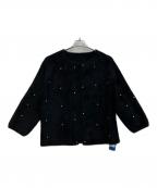 miele grandeミエーレグランデ）の古着「ウール混ニットカーディガン」｜ブラック