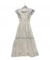 JILL BY JILLSTUART (ジル バイ ジルスチュアート) シアーチェックボリュームフリルワンピース ホワイト サイズ:F：6000円