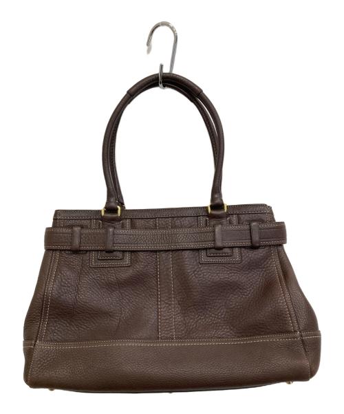 COACH（コーチ）COACH (コーチ) レザーハンドバッグ ブラウンの古着・服飾アイテム