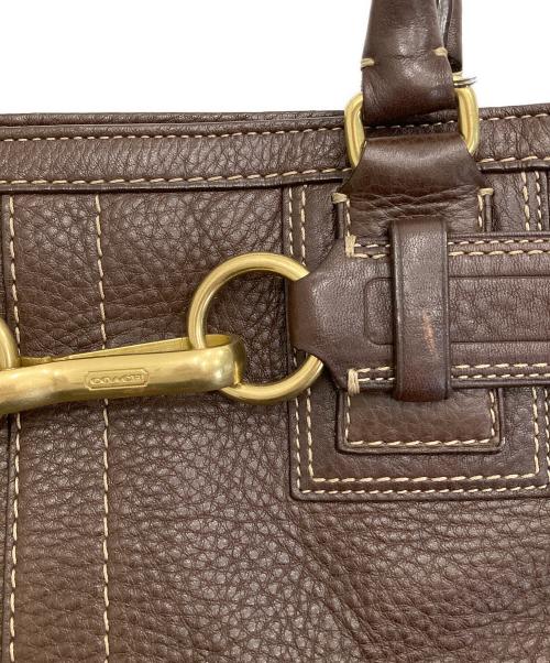 COACH（コーチ）COACH (コーチ) レザーハンドバッグ ブラウンの古着・服飾アイテム