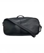 COACHコーチ）の古着「レザーミニショルダーバッグ」｜ブラック