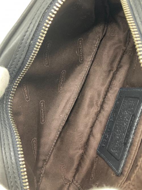 COACH（コーチ）COACH (コーチ) レザーミニショルダーバッグ ブラックの古着・服飾アイテム