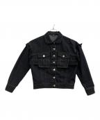 PAMEO POSEパメオポーズ）の古着「デニムジャケット」｜ブラック