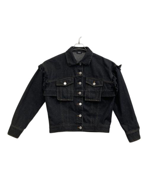 PAMEO POSE（パメオポーズ）PAMEO POSE (パメオポーズ) デニムジャケット ブラック サイズ:Fの古着・服飾アイテム