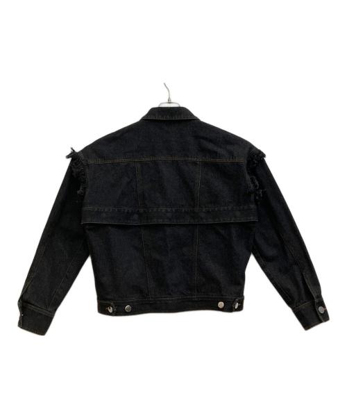 PAMEO POSE（パメオポーズ）PAMEO POSE (パメオポーズ) デニムジャケット ブラック サイズ:Fの古着・服飾アイテム