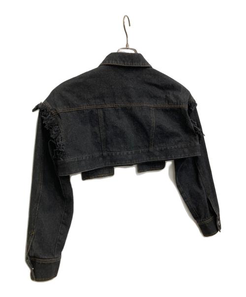 PAMEO POSE（パメオポーズ）PAMEO POSE (パメオポーズ) デニムジャケット ブラック サイズ:Fの古着・服飾アイテム