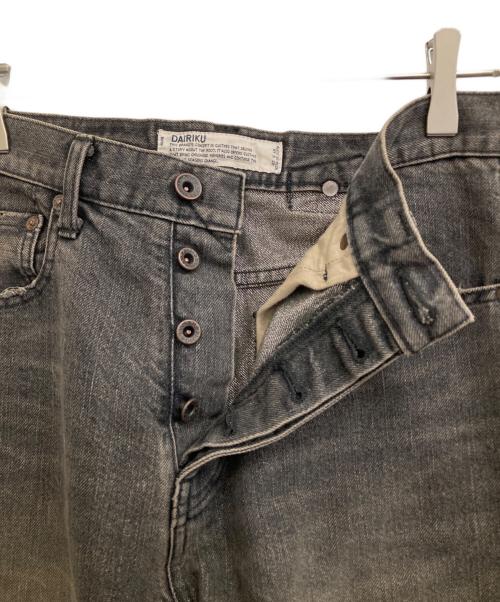 DAIRIKU（ダイリク）DAIRIKU (ダイリク) Super Long Lame Denim Pants ブラック サイズ:Mの古着・服飾アイテム