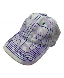 b.Eautiful（ビービューティフル）の古着「Vapor 6Panel Hat」｜パープル×スカイブルー