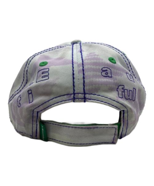 b.Eautiful（ビービューティフル）b.Eautiful (ビービューティフル) Vapor 6Panel Hat パープル×スカイブルーの古着・服飾アイテム