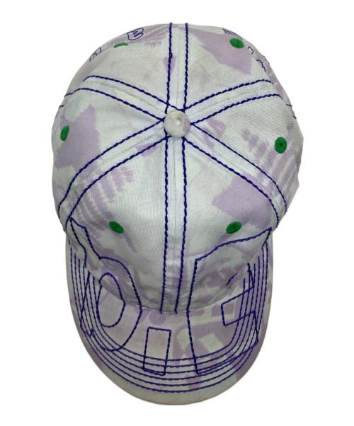 b.Eautiful（ビービューティフル）b.Eautiful (ビービューティフル) Vapor 6Panel Hat パープル×スカイブルーの古着・服飾アイテム