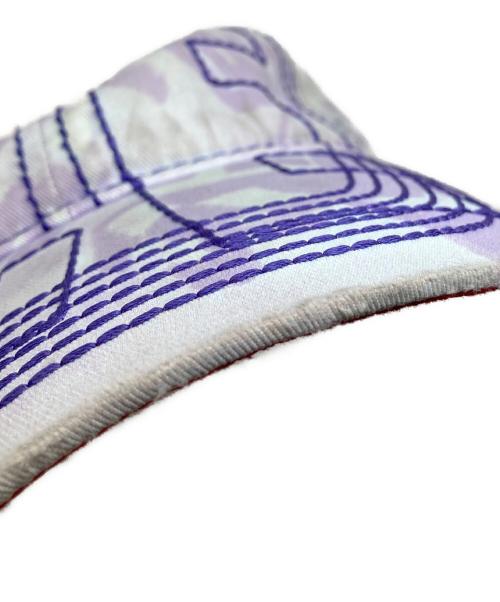 b.Eautiful（ビービューティフル）b.Eautiful (ビービューティフル) Vapor 6Panel Hat パープル×スカイブルーの古着・服飾アイテム