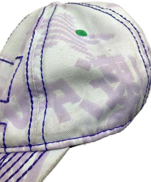 b.Eautiful（ビービューティフル）b.Eautiful (ビービューティフル) Vapor 6Panel Hat パープル×スカイブルーの古着・服飾アイテム