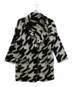 DIESELディーゼル）の古着「モヘヤ混ニットコート」｜ホワイト×ブラック