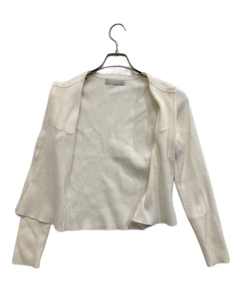CELFORD（セルフォード）CELFORD (セルフォード) ニットカーディガン ホワイト サイズ:Fの古着・服飾アイテム