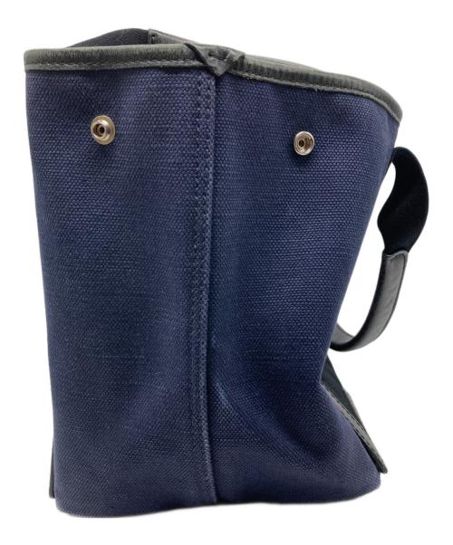 BALENCIAGA（バレンシアガ）BALENCIAGA (バレンシアガ) NAVY CABAS S トートバッグ ネイビー×ブラックの古着・服飾アイテム