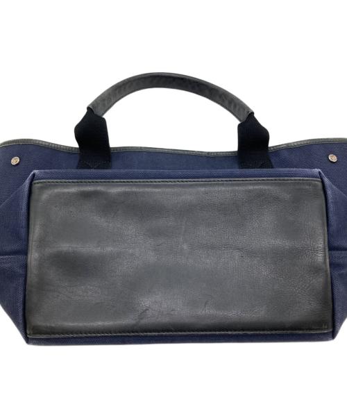 BALENCIAGA（バレンシアガ）BALENCIAGA (バレンシアガ) NAVY CABAS S トートバッグ ネイビー×ブラックの古着・服飾アイテム