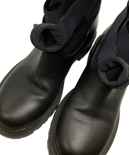 Christian Dior（クリスチャン ディオール）Christian Dior (クリスチャン ディオール) D-Major ロングブーツ ブラック×ネイビー サイズ:SIZE 36 1/2の古着・服飾アイテム