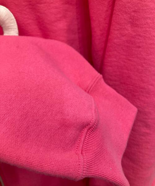 SUPREME（シュプリーム）Supreme (シュプリーム) S Logo Zip Uphooded Sweatshirt ショッキングピンク サイズ:Mの古着・服飾アイテム